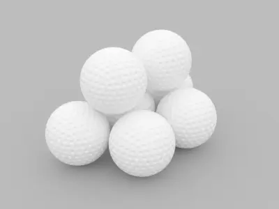 Golf Balls 3D model