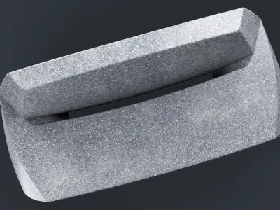 Modern Outdoor Bench 86 PBR Game Ready Low-poly 3D model