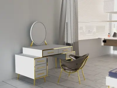 Bedroom 3D model 22
