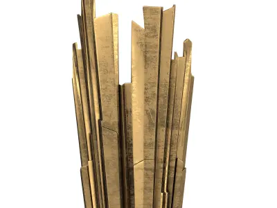 Claymore Tall Sconce 3D model