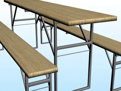 OUTDOOR FURNITURE 16 Low-poly 3D model