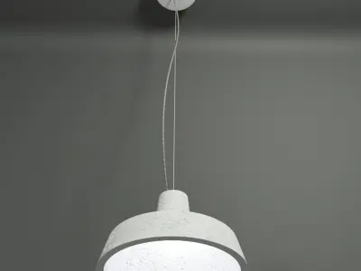 Gypsum Lamp Low-poly 3D model