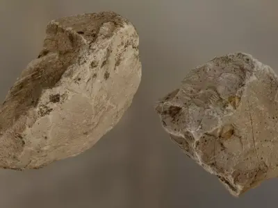 Beige Rock Pack 001 Low-poly 3D model