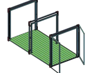 Cargo container 3D model