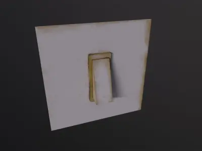 Old Light Switch 3D Model Low-poly 3D model