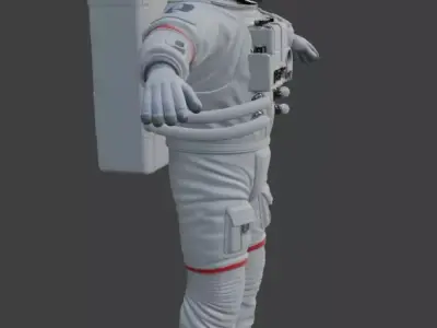 High Poly Astronaut Spacesuit Cinematic Detail 4K PBR Textures 3D model