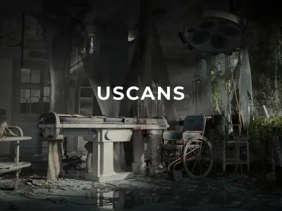 Abandoned Hospital  Low-poly 3D model