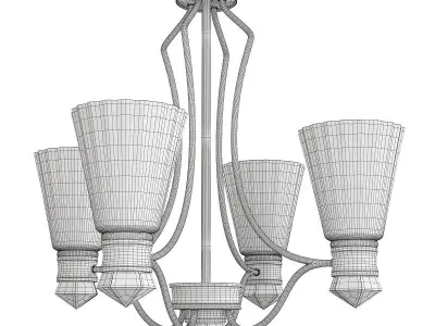 KAYVA CHANDELIER Low-poly 3D model