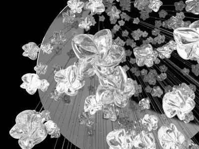 Petra Krausova  Cassia lamps for Lasvit  MaisonObjet 3D model