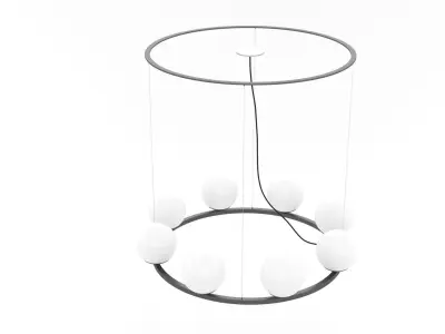 Circular Chandelier 003 3D model