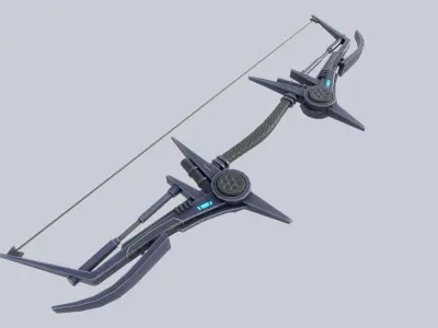 Scifi bow Low-poly 3D model