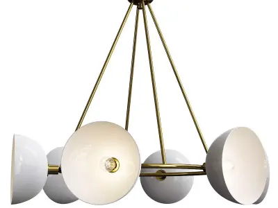 Currey and Company Soba Chandelier Low-poly 3D model