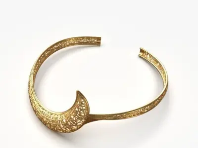 Light cuff bracelet 3D print model