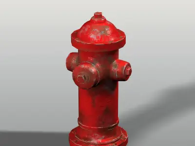 Hydrant fire 3D model