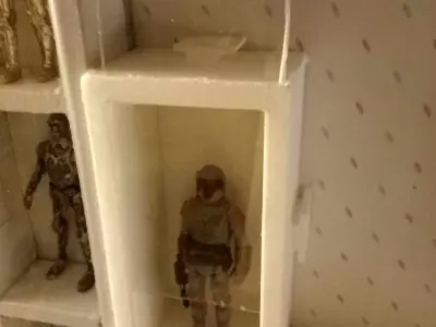 Single Interlocking Display Case w window by Nozboxez 3D print model