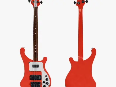  Rickenbacker 4003 Bass Guitars Red and Blue PBR Collection 