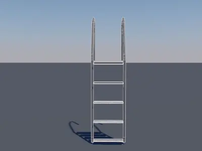 Pool Ladder Low-poly 3D model