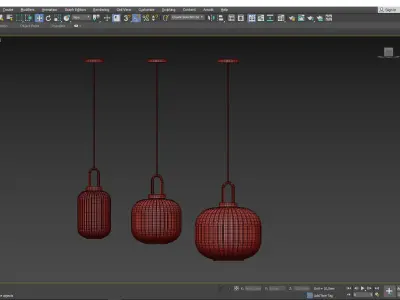 FRIST chandelier  Low-poly 3D model