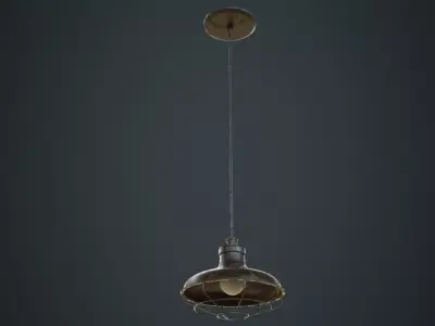 Hanging Lamp 1C Low-poly 3D model