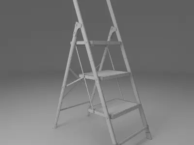 Garden stepladder Low-poly 3D model
