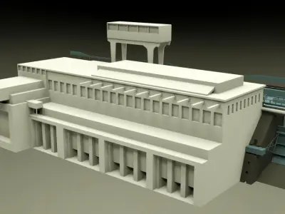 3D Printed Dam Architecture 3D print model