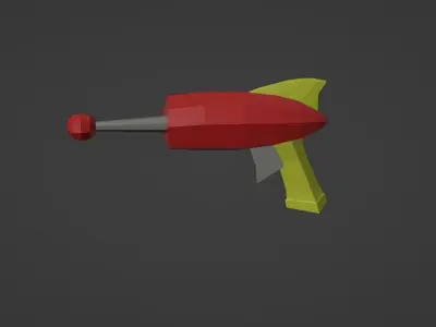 Sci-Fi Gun Low Poly Low-poly 3D model