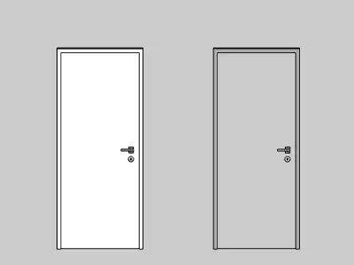 Interior Door Pack 2 Models  SketchUp  Architecture Low-poly 3D model