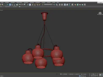 Chandelier for Louis Poulsen Low-poly 3D model