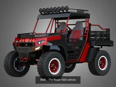 Off Road Dune Buggies 3 in 1 3D Model Pack