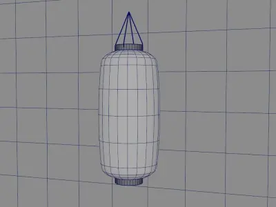 Chochin Ramen Lantern Free 3D model