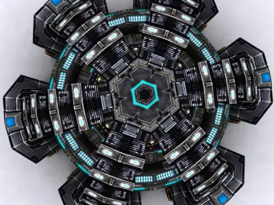 3DRT - Power Generator  Low-poly 3D model