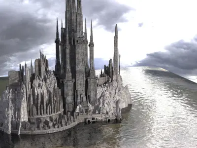 Crusades Holy Ruins Kitbash 3D model