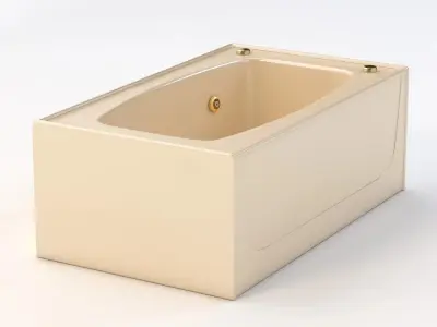 Spurlin Industries 60 x 36 Bathtub with Left Hand Drain 3D model
