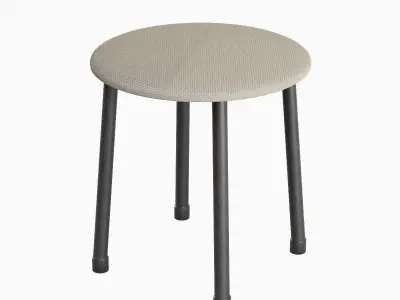 Steel Stool C 01 3D model