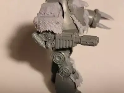 Space Viking Wolves Contemptor dreadnaught bits 3D print model