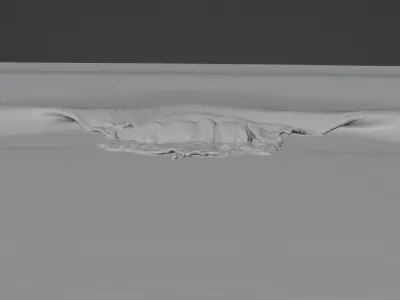 Realistic Barreling Beach Wave for Surfing 3D model