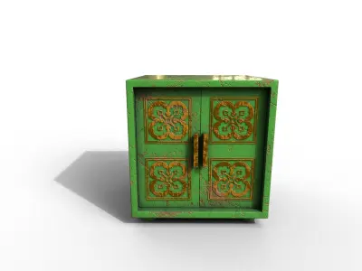 Old Modern Furniture 3D Model Terror Low-poly 3D model 14
