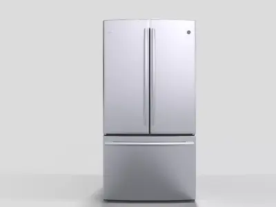GE Profile Series Counter-Depth French-Door Refrigerator Low-poly 3D model
