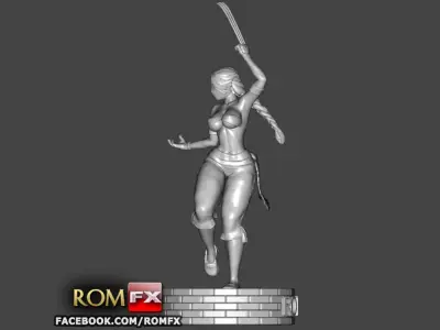 Street Fighter Vega Female Version - Printable 3D print model