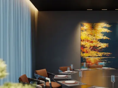 apartment interior scenes     3D model 28