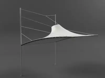 Umbrella canopy 3D model