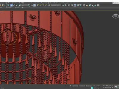 BOUND chandelier  Low-poly 3D model