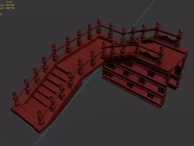 The Tripitaka House - Stairs 01 3D model