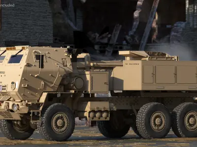  M142 HIMARS Multiple Rocket Launcher Desert 