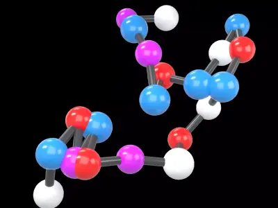 Amino Acids 20 gencomplexity v1 003 Low-poly 3D model