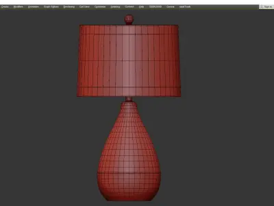  Elysian Table Lamp Low-poly 3D model