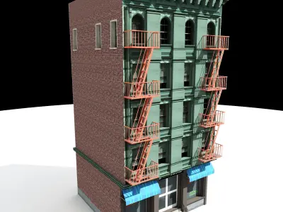 Nyc Building 06 Low-poly 3D model