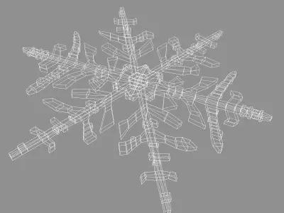 Snowflake 3D model