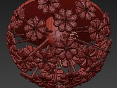 Lynn Flush Mount Light 3D model