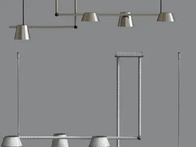 Linear luminaires With Led  Collection 3D model